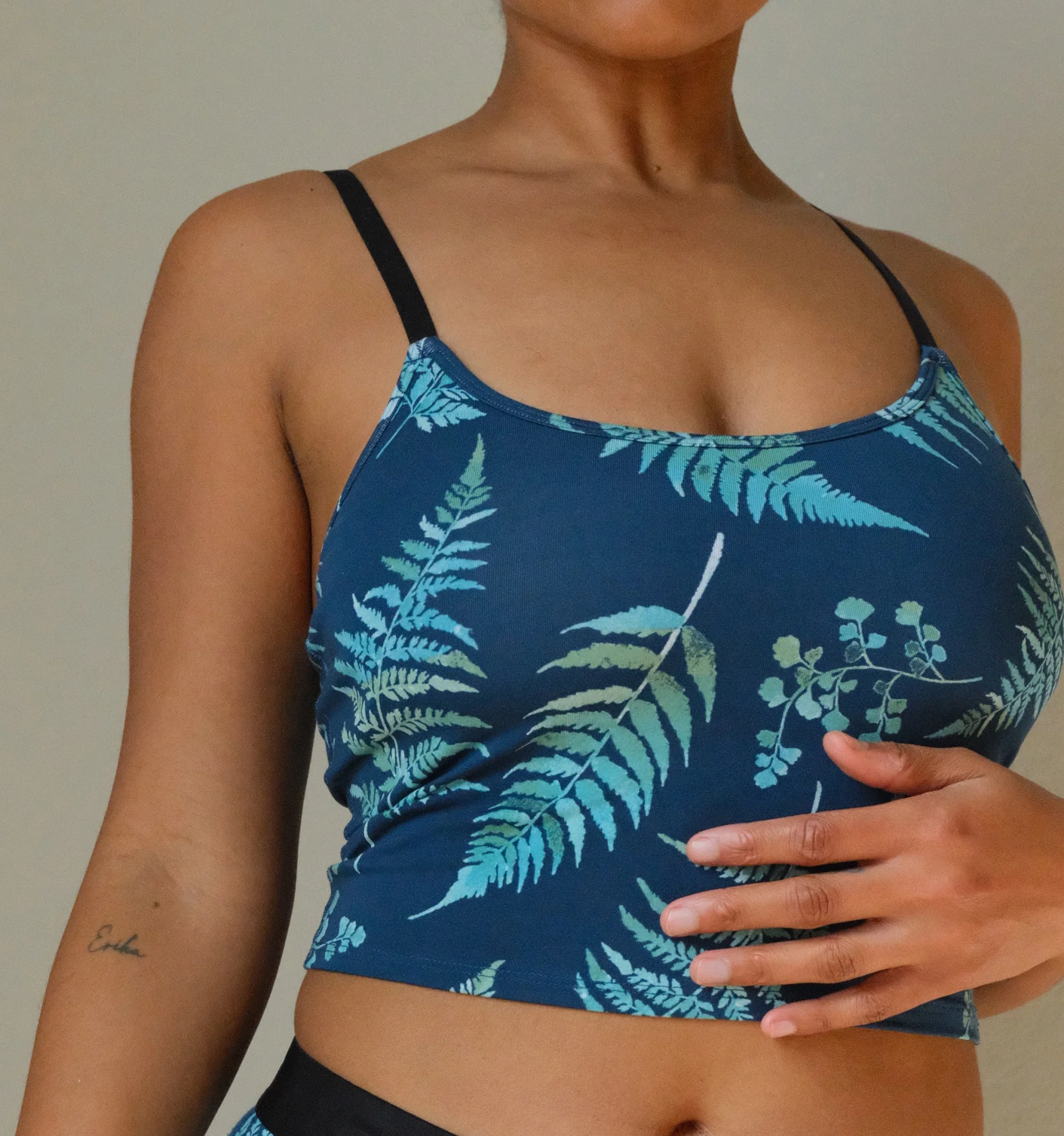 Longline Bra Top - TENCEL™  Modal Botanical - Image 3