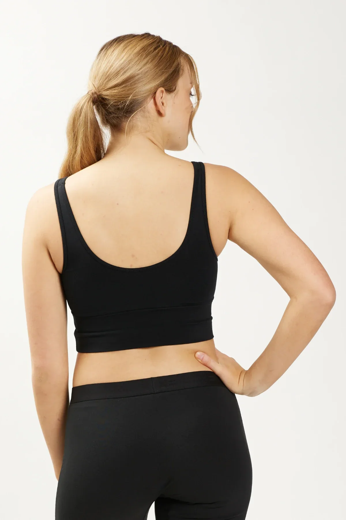 Longline Scoop Bra - White - Image 4