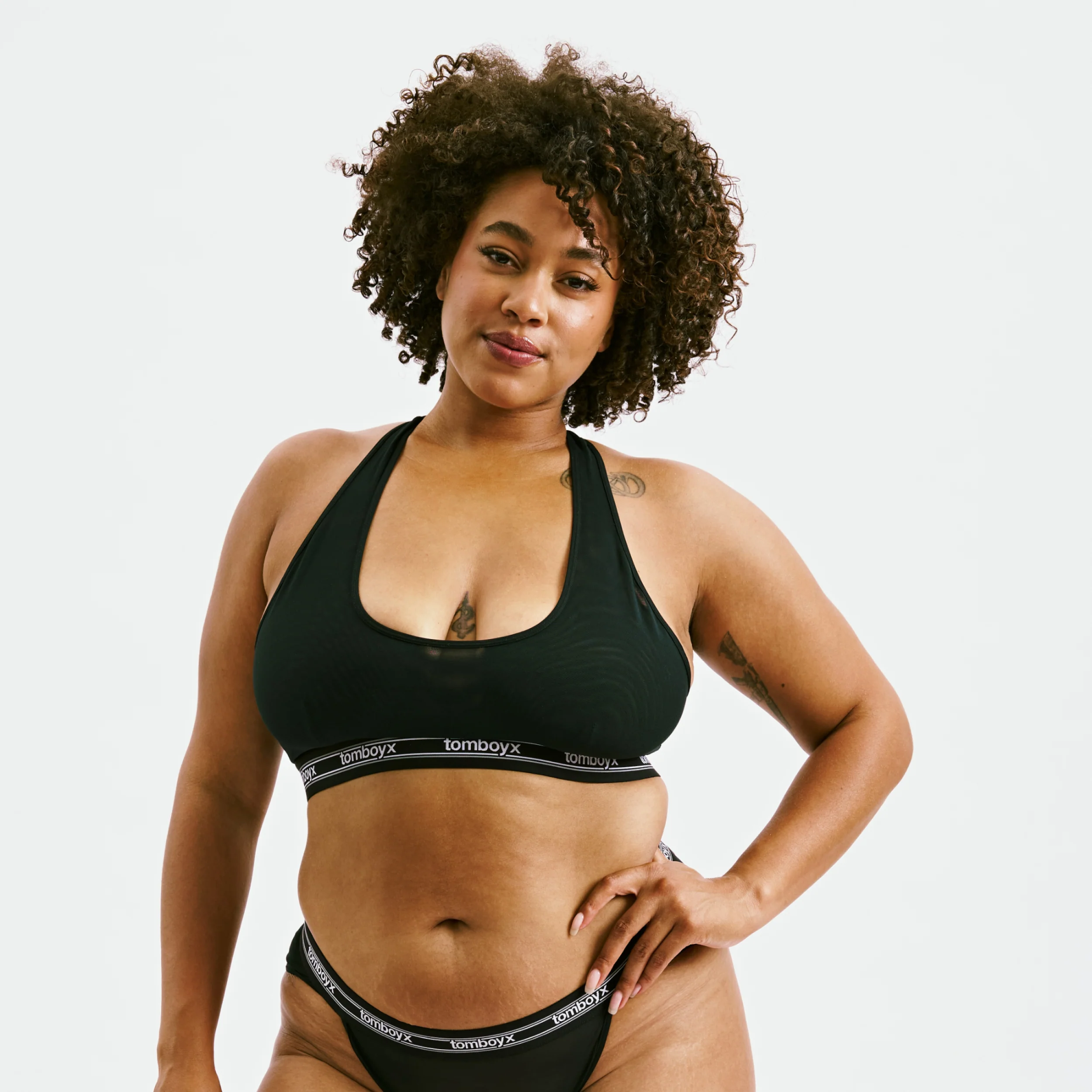 Powermesh Bralette - Black - Image 7