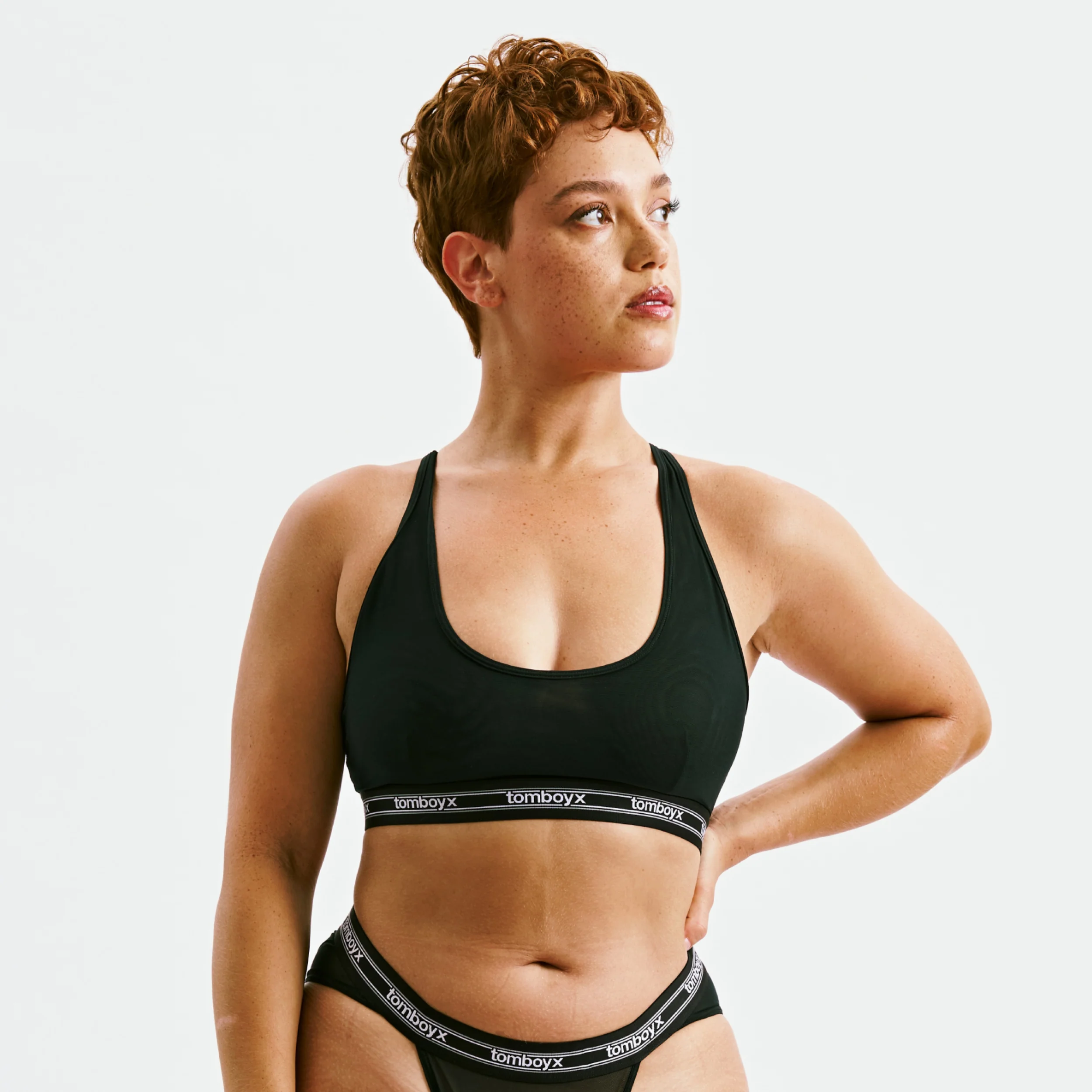 Powermesh Bralette - Black - Image 9