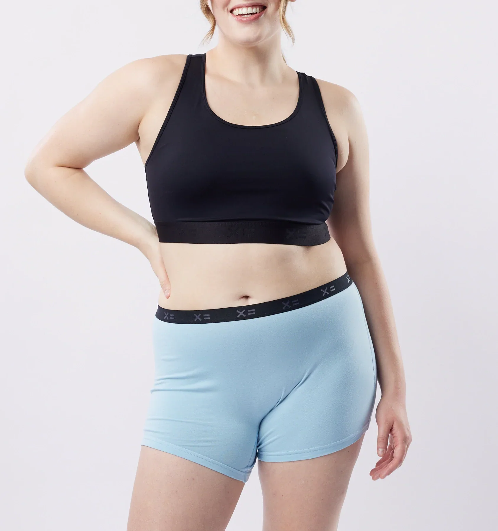 Racerback Compression Top - Black X= Rainbow - Image 3