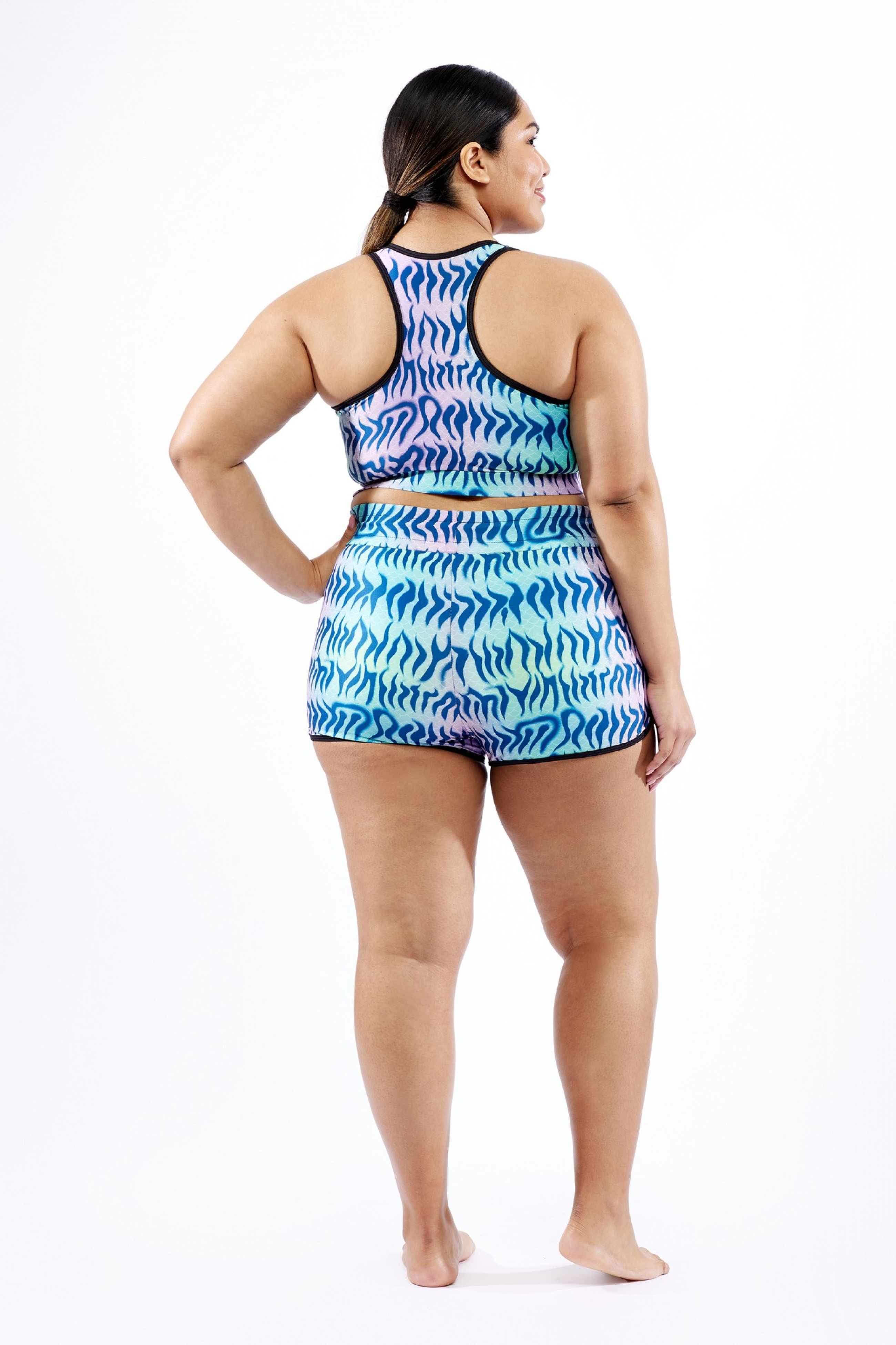 Swim High Waisted Boy Short - Head Over Eels - Image 4